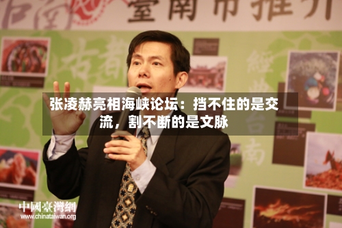 张凌赫亮相海峡论坛：挡不住的是交流，割不断的是文脉-第3张图片