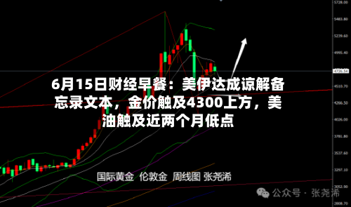 6月15日财经早餐：美伊达成谅解备忘录文本，金价触及4300上方，美油触及近两个月低点-第2张图片