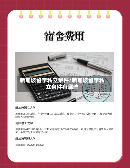 新加坡留学私立条件/新加坡留学私立条件有哪些-第2张图片