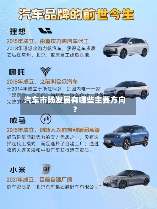 汽车市场发展有哪些主要方向？