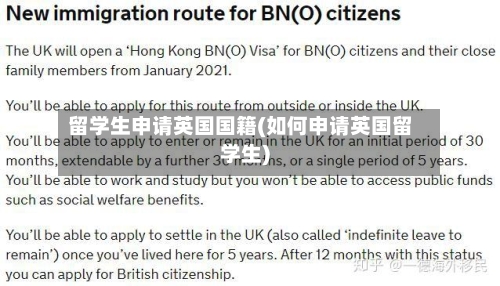 留学生申请英国国籍(如何申请英国留学生)-第2张图片