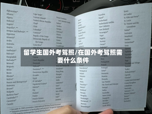 留学生国外考驾照/在国外考驾照需要什么条件-第3张图片