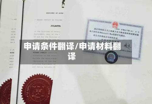 申请条件翻译/申请材料翻译-第2张图片
