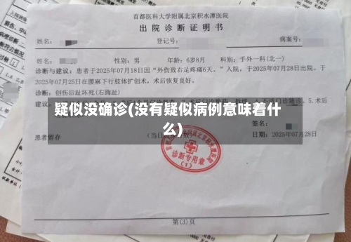 疑似没确诊(没有疑似病例意味着什么)-第2张图片