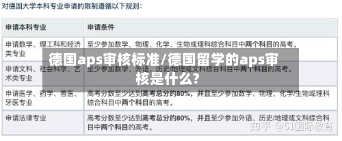 德国aps审核标准/德国留学的aps审核是什么?-第3张图片